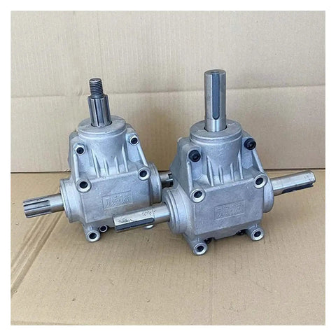 Heavy Duty T Shape Gearbox Boasting A Clean One To One Transfer Ratio For Snappy Ninety Degree Right Angle Steering on display.