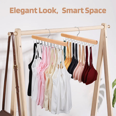 Double Sided Bra And Tank Top Hangers 2 Pack Featuring Eighteen Sturdy Clips Straight Up Closet Savior That Nixes Clothing Jams And Delivers A Seriously Polished Wardrobe Flex