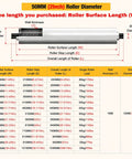 50MM (2 Inch) Roller Diameter specifications for Rock Solid Workhorse Stainless Steel Conveyor Rollers for efficient material handling.