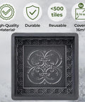 4 Piece Concrete Molds Set For DIY Paving Big Pathmaker Cobblestone Molds featuring intricate pattern and high-quality material