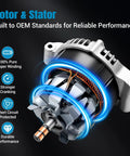 Beefed-Up 150A 12V Alternator Replacement For Express 2500 3500 Silverado 1500 Suburban Savana Sierra Yukon With 6-Groove Pulley