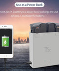 Drone Battery Charger Hub For Avata 2, Beast Pro Grade Dual Battery Charging Station, 65W Input Delivers About 45 Minutes Per Battery, 90 Minutes For Two Batteries, Gray Charging Box, Essential Drone Accessories used as power bank charging smartphone