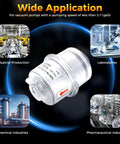 KF25 Oil Mist Filter For Vacuum Pumps 95 Percent High Efficiency Fume Separator Exhaust Filter With Quick Release Design