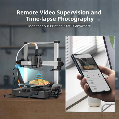 Live Wireless 3D Printer Camera With Real Time Remote View And Smart Jam Detection For Zero Drama Tracking Anywhere Via Phone App For Smooth Sailing Builds And Straight Up Premium Creator Gear