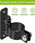 Ranch Ready Heavy Duty Gate Hinges 1 5/8 Inch Removable Bolt Locking Rust Proof Electroplated Steel Fencing Hardware close-up view