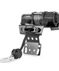 WeiSen 4500lb Electric Winch Kit With Remote For Polaris RZR XP 1000 And General Models, featuring solid steel rope and mounting bracket.
