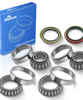 Six Piece Front Wheel Bearing And Seal Kit Assembly For Chevy Camaro Caprice Chevelle El Camino Malibu Monte Carlo Nova And G10 G20 Vans Fits 1969 Through 1978 Models Front Hub Replacement Set including bearings and seals.