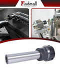C1 ER32 4 Inch Straight Shank Tool Holder Collet Chuck for CNC Lathe and Milling Machines, DN65 Steel, in use on CNC setup
