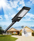 800W Solar Street Lights Outdoor With 60000LM Motion Sensor And Remote Dusk To Dawn IP65 Waterproof Flood Light in yard