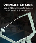 Top Grade Right Angle Corner Clamp With A Slick Quick Slide Pin Tough As Nails Heavy Duty Joint Holder, 5-inch reach.