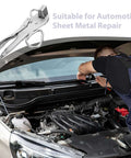 Mechanic uses Adjustable Auto Body Frame Pulling Clamp With Extra Wide Duckbill Jaw High Strength Steel Locking Sheet Metal Grip Tool