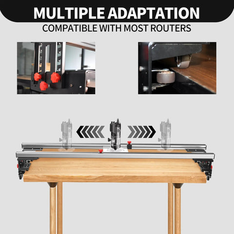 Router Sled For Flat Slabs Portable And Adjustable Beastly Slab Flattening Jig With A 57.8 Inch Guide Rail System on table