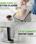 This Twenty Bar Espresso Maker Delivers Rich Bold Flavor With An Integrated Milk Frother And Roomy Removable Tank For Serving Silky Lattes And Americanos Through The Day In Premium Stainless Steel Housing with 1.8 qt removable water tank