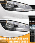Car before and after using 2 Pack Car Scratch Repair Kit With Paste And Wipe Sponge, Quick Car Scratch Remover For Dings And Scratches.