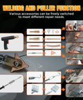 Beefy 3500W 4200A Stud Welder Dent Repair Kit accessories and welding modes for car and truck auto body spot weld tool