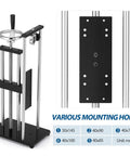 Beefy Manual Force Test Stand With 8.7 Inch Vertical Stroke And Clamp, Heavy Duty Steel Frame, 500N Load Capacity, Handwheel Operated, Portable Bench Mount For Material Testing, 1 Year Warranty And Lifetime Tech Support, with multiple mounting holes