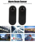 Infrared Alarm Beam Sensor For Dope Home Security Setup with two black photoelectric detectors and motion sensors for perimeter protection