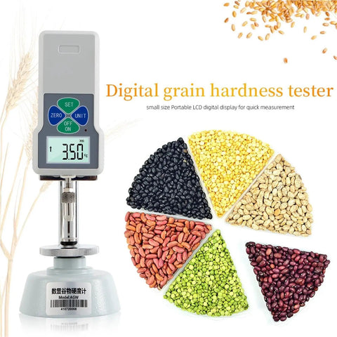 Handheld Digital Hardness Tester And Sclerometer For Corn Wheat Coffee And Feed Dead On Accuracy With Easy Grip Body measuring grain firmness