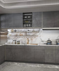 DIY Friendly Dope Look Concrete Peel And Stick Wallpaper With 3D Texture Vinyl Matte Finish For Kitchen