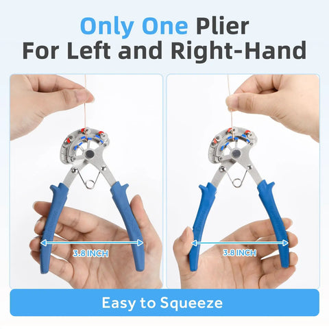 One Step Beading Looper Pliers For Jewelry Making With Three Loop Sizes 1.5 mm 2.25 mm And 3 Mm, fits left or right hand