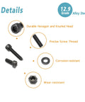 Metric Screw Kit 660 Pcs M2 Hardware Set With M2x4 6 8 10 12 16mm Screws Grade 12 9 Pro Grade Alloy Steel with durability details