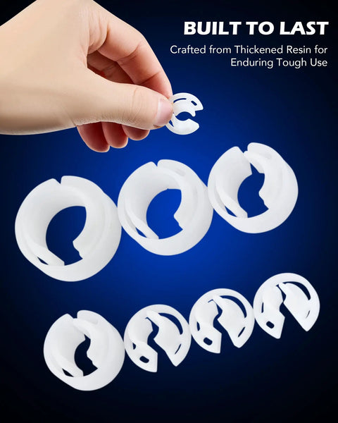 Hand holding a piece from the 25 Piece Quick Disconnect Tool Set For Automotive A C Fuel And Transmission Lines, Gearhead Grade.