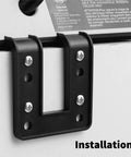 Installation detail of Totally Slick Two Pack Desk Edge Mount Power Strip With Four USB Ports And Three AC Outlets For Home Office Computer Setup.