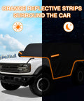 Ford Bronco 2 Door Cab Cover 420D Oxford Fabric Waterproof All Weather Sun Rain UV Dust Protection With Zipper Door Fits 2021 2025