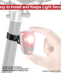 Attaching a taillight to a bicycle with Seat Post Mount For Hypershot, Hotshot Pro, And Hotshot Bicycle Taillight Series With Durable Hard Mounts