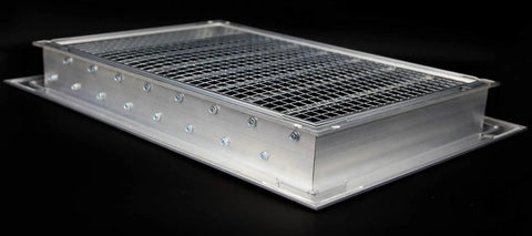Exterior Aluminum Gable Louver Vent For Walls And Crawlspace, 16 By 16 Inches With Screen Mesh, Weather Resistant Air Grille