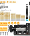 Miniature Pin Vise Hand Drill Set For Jewelry Making 67 Piece Dope Kit With 2 Hand Drills, 50 Twist Drill Bits, Bench Vise, Accessories