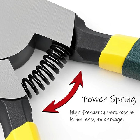 External And Internal Snap Ring Pliers 7 Inch With Internal Spring and High Carbon Steel Head Size 0.07 Inches Close-up View