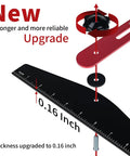 Built Like A Tank Stair Tread Jig And Adjustable Template Locking Bars for tighter fittings, 0.16 inch thick, black and red parts