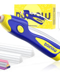 Cordless Hot Glue Gun With 6 Second Preheat, Auto Dispense And Dripless Design shown with 30 7.28 inch sticks