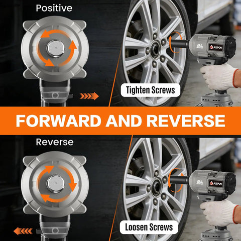 Badass Brushless Cordless Impact Wrench With Slick Half Inch Drive And Serious 1700 Newton Meters Torque for tightening and loosening screws.