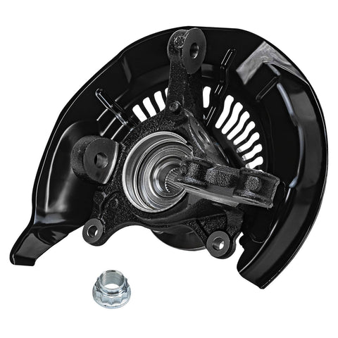 Front view of Front Two Piece Steering Knuckles With Wheel Bearing Hubs Replacement Kit For 2008-2017 Toyota Highlander And 2010-2015 Lexus RX350 RX450h