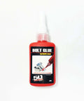 50ml bottle of 271 High-Strength Red Bolt Lock Thread Locker Glue, keeps nuts from loosening. Engine safe, works on any bolts or fasteners.