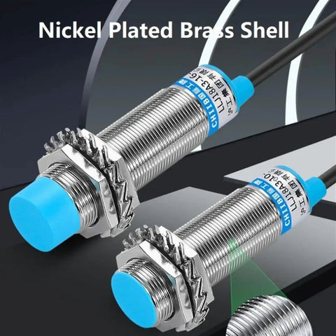 Inductive Proximity Sensor M18 Long Detect Distance 3 Wire NPN PNP DC Switch For Automation Heavy Duty Rugged Industrial Grade