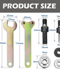 Heavy Duty Angle Grinder Arbor Adapter Kit For Drill To Grinder Conversion With 6mm Spindle product size and components