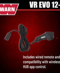12,000 Lb Electric Winch For Trucks SUVs And Jeeps With Synthetic Rope 12V Heavy Duty Off Road Recovery Gear Built For Safe Handling And Beast Mode Spooling With Serious Pull Power wired remote