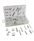 Compression Spring Kit 200 Pieces With Beefy Heavy Duty Coil And Extension Springs in storage case, corrosion resistant zinc plated