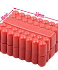 Top Notch 33 Piece Screwdriver Bit Set With Magnetic Extension Holder And Quick Release Driver Tools Made From Tough Chrome Vanadium Steel To Handle Tamper Star Torx Hex Socket Jobs For Serious Home Repairs And DIY Projects Without Losing Any Grit Or; red 65x46x32mm storage case