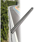 Stainless Steel Trench Drain System For Patios And Walkways, Waterproof Channel Drain Kit, installed along sidewalk and garden