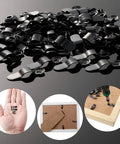 Hotop black metal picture frame turn buttons with screws, 100-set pack