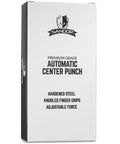 Sandor automatic center punches, pack of 2; hardened steel with knurled grips.