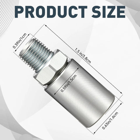 Inline Grease Gun Hose Swivel Connector With One Eighth NPT Threads For Manual Grease Guns Universal Fit For Most Tips And Hoses
