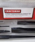 Six Piece Punch And Chisel Alignment Set With Pin Punches Center Punch And Lineup Tool for precise metalworking in packaging