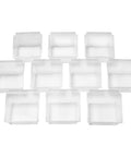 Grab And Go Garage Storage 10 Pack Small ProBins for PVC Slatwall snap in design shown on white background