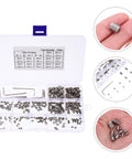 240 Piece Stainless Steel Allen Socket Set With Hex Socket Drive Cup Point Grub Screws For Tools And Home Improvement