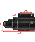 Starter Motor For Yamaha Marine Outboard 75HP 80HP 85HP 90HP Replacement Part 688-81800-10-00 with dimensions shown